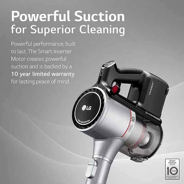 LG CordZero Cordless Stick Vacuum Cleaner, 2 Batteries Up to 120 Minutes
