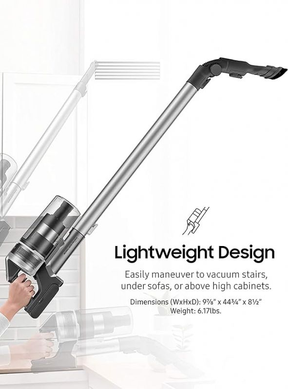 Samsung Jet 90 Cordless Stick Vacuum Long Lasting Battery