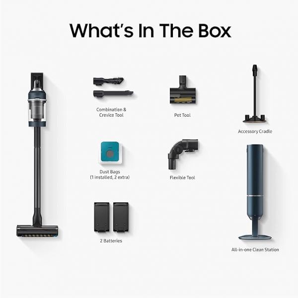 SAMSUNG BESPOKE Jet Cordless Stick Vacuum Cleaner with All In One Clean Station